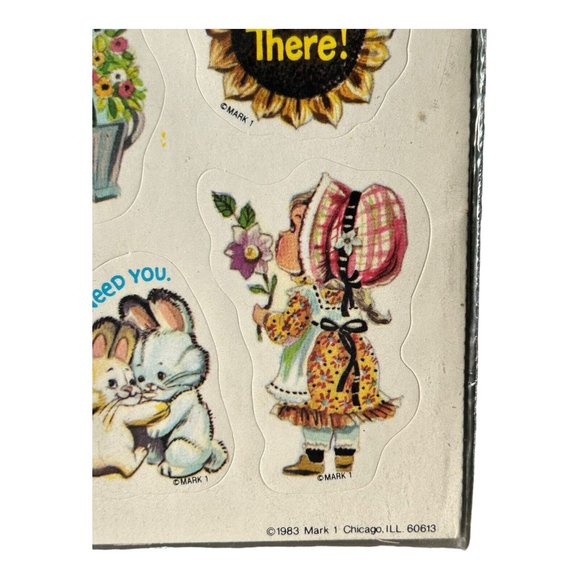 VTG Mark 1 Celebrity Stickers 1983 Old Fashioned Kids Dogs Mushroom Cats… - Picture 7 of 8